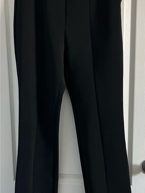 Good American Black Scuba Side Zipper Straight Leg Size 3